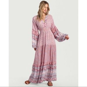 Billabong Boho Pink Maxi Dress